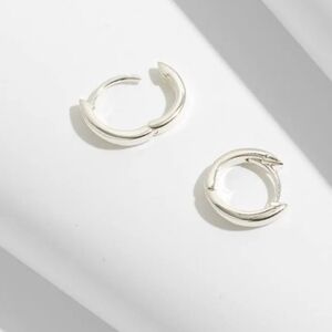 🎀 MADEWELL Delicate Collection Demi Sterling Silver Mini Huggie Hoops